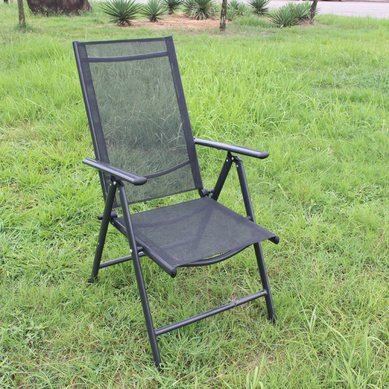 Alum & textilene position chair