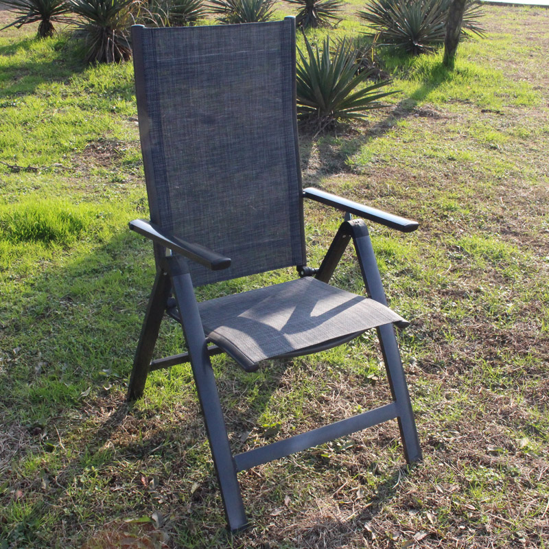 Alum & textilene deluxe position chair